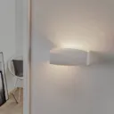 Turn Mini wall light, ceramics, up/down, white
