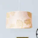 Areca hanging light with leaf pattern, gold