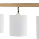 Corralee ceiling spotlight, white, linear 5-bulb