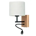 Sonny wall light, reading light cylinder lampshade