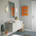 Terma Warp S Heated Towel Rail Matt Orange 655 x 500mm