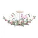 Butterfly ceiling lamp, five-bulb