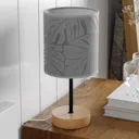 Hierro table lamp with a printed paper lampshade
