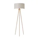 Hierro floor lamp with a printed lampshade