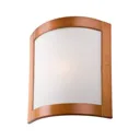 Zanna wall light made of wood, 34 cm high, rustic