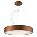 Kerio pendant lamp, Ø 47 cm, rustic pine