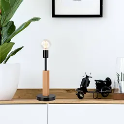 Parc table lamp with one socket, black