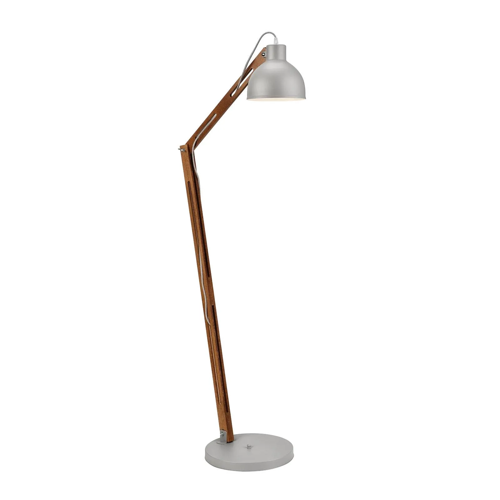 Skansen floor lamp, adjustable, grey