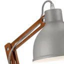 Skansen table lamp, adjustable, grey
