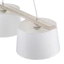 Sweden hanging light, two-bulb, antique white