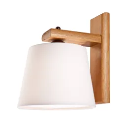 Sweden wall light with wooden frame, rustic oak