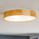 Kerio ceiling lamp, Ø 47 cm, natural pine