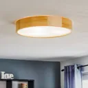 Kerio ceiling lamp, Ø 47 cm, natural pine