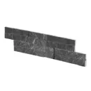 Splitface Grey Matt Natural stone Wall Tile, Pack of 12, (L)400mm (W)150mm