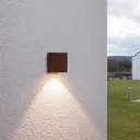 Rusty-brown LED outdoor wall light Tavi, 9.5 cm
