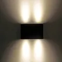 Rectangular outdoor wall light Henor with 4 LEDs