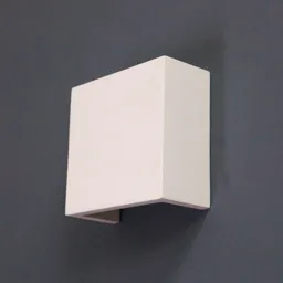 Fabiola LED wall light, plaster, height 12.5 cm
