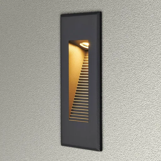 LED recessed wall light Nuno with indirect light