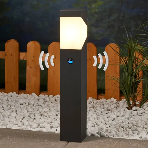 Kiran pillar light with motion detector
