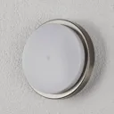 Fero Round Outdoor Wall Lamp, Stainless Steel