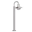 Damion Curved Stainless Steel Path Lamp