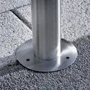 Damion Curved Stainless Steel Path Lamp