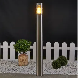 Enja Narrow Stainless Steel Path Lamp