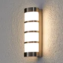 Leroy LED stainless steel outdoor wall light
