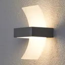 Skadi, Curved LED Exterior Wall Lamp