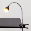 Rabea LED clip-on light in Black