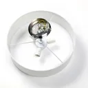 Timeless ceiling light Josia made of white fabric
