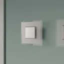 Square Lole LED wall light, glass