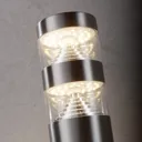Lanea stainless steel pillar light with LEDs 40 cm