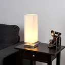 Martje - white table light with E14 LED lamp