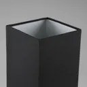 Black fabric table light Martje with LED light