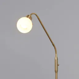 Elaina - LED reading light in brass