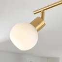 4-bulb LED ceiling light Elaina in brass