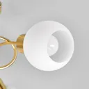 Brass coloured LED ceiling light Elaina, 3-bulb