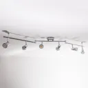 Six-bulb LED chrome ceiling lamp Arminius