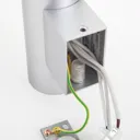 Silver Kabir LED wall light, 2-bulb