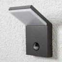 LED outdoor wall light Nevio with motion detector