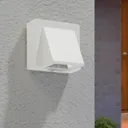 Marik white LED outdoor wall light