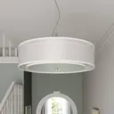 Pikka fabric pendant light with E27 LED lamps