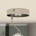 Pikka fabric pendant light with E27 LED lamps