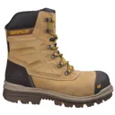 Caterpillar Mens Premier Waterproof Safety Boots - Honey, Size 9