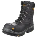 Caterpillar Mens Premier Waterproof Safety Boots - Black, Size 6