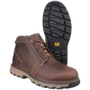 Caterpillar Mens Parker Safety Boots - Beige, Size 8