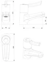 NymaPRO Back to Wall Doc M Toilet Pack with Grey Exposed Fixings Grab Rails - DM800K/GY