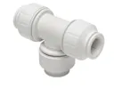 JG Speedfit White Push-fit Equal Pipe tee (Dia)22mm x 22mm x 22mm