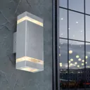 Focus outdoor wall light, stainless steel